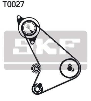 <strong>Роликовий модуль натягувача ременя (ролик, ремінь) SKF VKMA 04301 (фото 1)</strong>