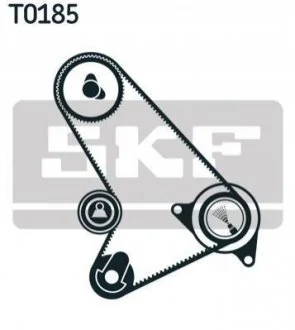 Роликовий модуль натягувача ременя (ролик, ремінь) для Ford SKF VKMA 04304 фото товару