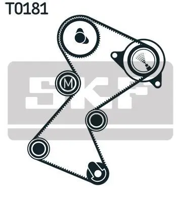 <strong>Роликовий модуль натягувача ременя (ролик, ремінь) SKF VKMA 06137 (фото 1)</strong>