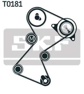 Роликовий модуль натягувача ременя (ролик, ремінь) для Renault, Opel, Vauxhall SKF VKMA 06137 фото товару