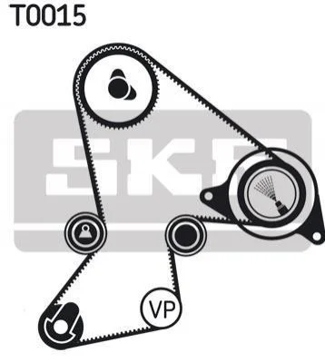 <strong>К-кт. ГРМ (ремень+ ролик) Renault 18/20/21/25 SKF VKMA 06214 (фото 1)</strong>