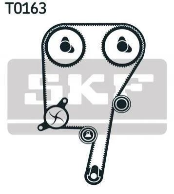 <strong>Роликовий модуль натягувача ременя (ролик, ремінь) SKF VKMA 06602 (фото 1)</strong>