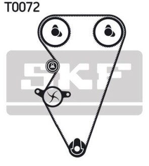 Роликовий модуль натягувача ременя (ролик, ремінь) SKF VKMA 07301 фото товару