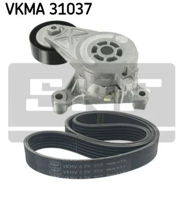 <strong>AUDI К-кт ГРМ (ролик + ремінь) A3 (8P1) 1.9 TDI 03-10, SEAT ALTEA (5P1) 2.0 TDI 06-10, SKODA OCTAVIA II (1Z3) 2.0 TDI 04-10, VW CADDY III 1.9 TDI 04-10 SKF VKMA 31037 (фото 1)</strong>