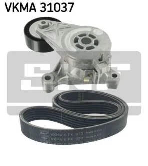 AUDI К-кт ГРМ (ролик + ремінь) A3 (8P1) 1.9 TDI 03-10, SEAT ALTEA (5P1) 2.0 TDI 06-10, SKODA OCTAVIA II (1Z3) 2.0 TDI 04-10, VW CADDY III 1.9 TDI 04-10 для SKF VKMA 31037 фото товару