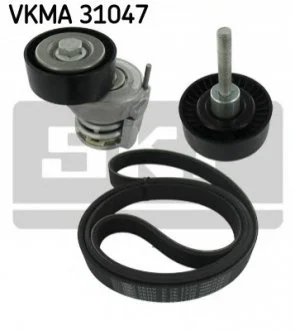 Комплект доріжкового ремня для Volkswagen, Seat, Audi, Skoda SKF VKMA 31047 фото товару