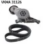 <strong>Роликовий модуль натягувача ременя (ролик, ремінь) SKF VKMA 31126 (фото 1)</strong>