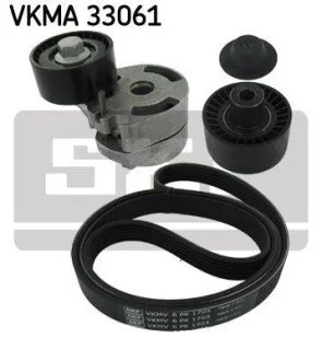 Роликовий модуль натягувача ременя (ролик, ремінь) для SKF VKMA 33061 фото товару