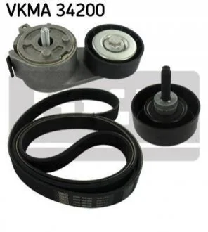 Комплект доріжкового ремня для Ford SKF VKMA 34200 фото товару