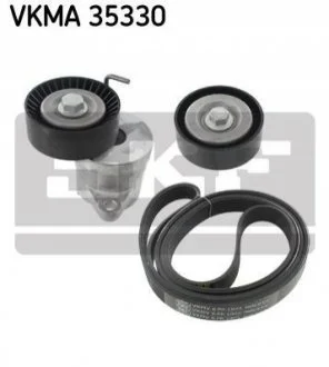 Комплект доріжкового ремня для Saab, Vauxhall, Opel, Chevrolet SKF VKMA 35330 фото товару