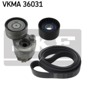 Комплект поліклиновий (ремінь+ролики) для Volvo, Opel, Nissan, Renault, Mitsubishi SKF VKMA 36031 фото товару