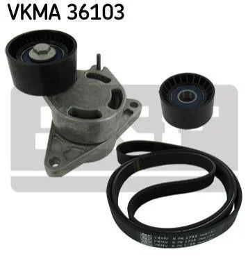 <strong>Роликовий модуль натягувача ременя (ролик, ремінь) SKF VKMA 36103 (фото 1)</strong>