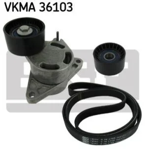 Роликовий модуль натягувача ременя (ролик, ремінь) для SKF VKMA 36103 фото товару