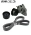 <strong>Роликовий модуль натягувача ременя (ролик, ремінь) SKF VKMA 36105 (фото 1)</strong>