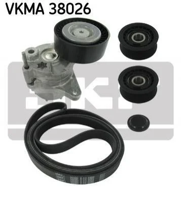<strong>Роликовий модуль натягувача ременя (ролик, ремінь) SKF VKMA 38026 (фото 1)</strong>