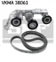 Ремень поликлиновой для Mercedes SKF VKMA38061 фото товару