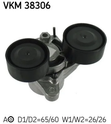 <strong>Роликовий модуль натягувача ременя (ролик, ремінь) SKF VKMA 38306 (фото 1)</strong>