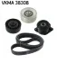 <strong>Роликовий модуль натягувача ременя (ролик, ремінь) SKF VKMA 38308 (фото 1)</strong>