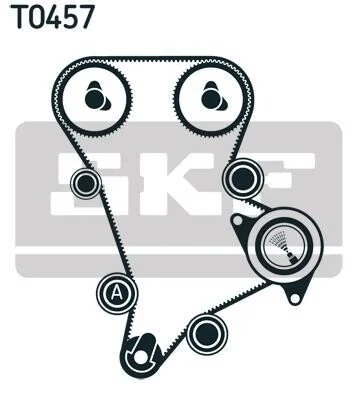 <strong>Роликовий модуль натягувача ременя (ролик, ремінь) SKF VKMA 94509-2 (фото 1)</strong>