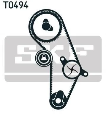 <strong>Роликовий модуль натягувача ременя (ролик, ремінь) SKF VKMA 95020 (фото 1)</strong>