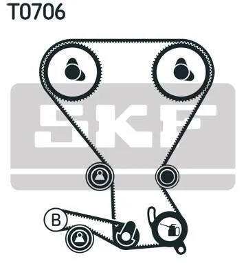 <strong>Комплект ременя ГРМ SKF VKMA 95958 (фото 1)</strong>