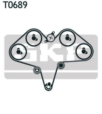 <strong>Комплект (ремінь+ролики) SKF VKMA 95973 (фото 1)</strong>