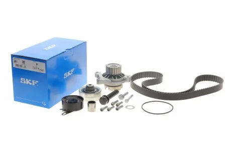Роликовий модуль натягувача ременя (ролик, ремінь, помпа) для Audi, Volkswagen, Volvo SKF VKMC 01244 фото товару