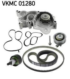 Водяний насос + комплект зубчастого ременя для Audi, Volkswagen, Seat, Skoda SKF VKMC 01280 фото товару
