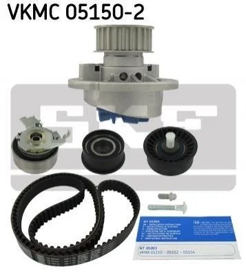 <strong>Роликовий модуль натягувача ременя (ролик, ремінь, помпа) SKF VKMC 05150-2 (фото 1)</strong>
