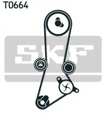 <strong>Комплект (ремінь+ролик+помпа) SKF VKMC 95660-1 (фото 1)</strong>