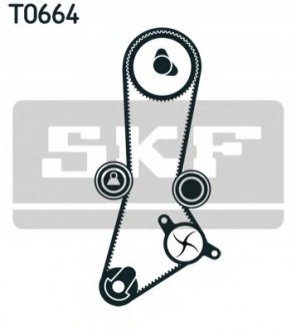 Комплект (ремінь+ролик+помпа) SKF VKMC 95660-1