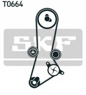 Комплект ГРМ, пас+ролик+помпа для SKF VKMC 95660-2 фото товару