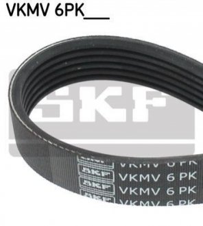 Ремень поликлиновый 6PK1010 SKF VKMV 6PK1010 (фото 1)