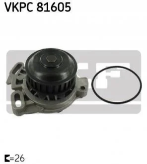 Водяний насос для Volkswagen, Audi SKF VKPC 81605 фото товару