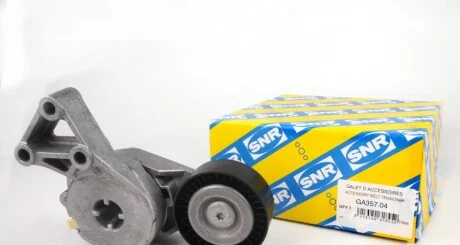 Натяжний ролик, полікліновий ремінь для Volkswagen, Seat, Skoda, Audi SNR NTN GA357.04 фото товару