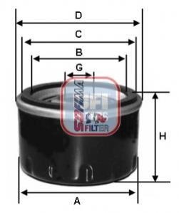 Фільтр масляний SOFIMA S 3519 R