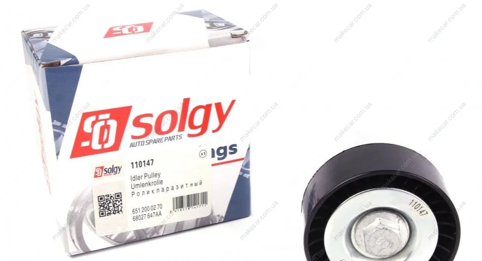 <strong>Ролик натяжний ременя генератора SOLGY 110147 (фото 1)</strong>