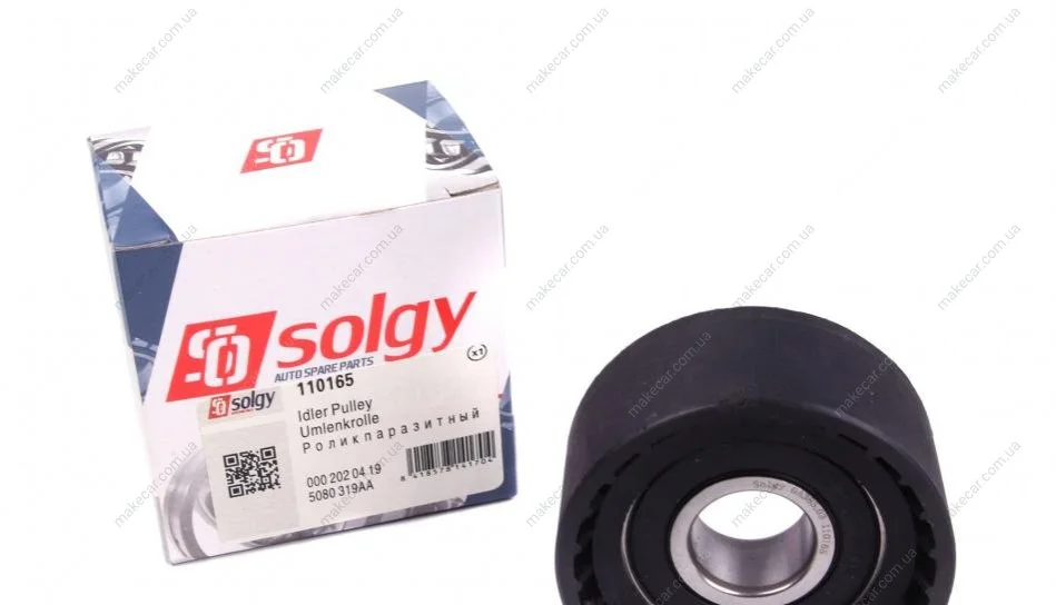 <strong>Ролик натяжний ременя генератора SOLGY 110165 (фото 1)</strong>