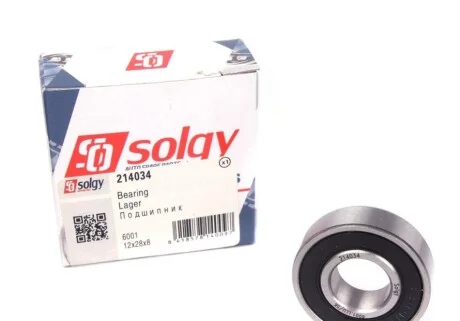 Підшипник генератора для SOLGY 214034 фото товару