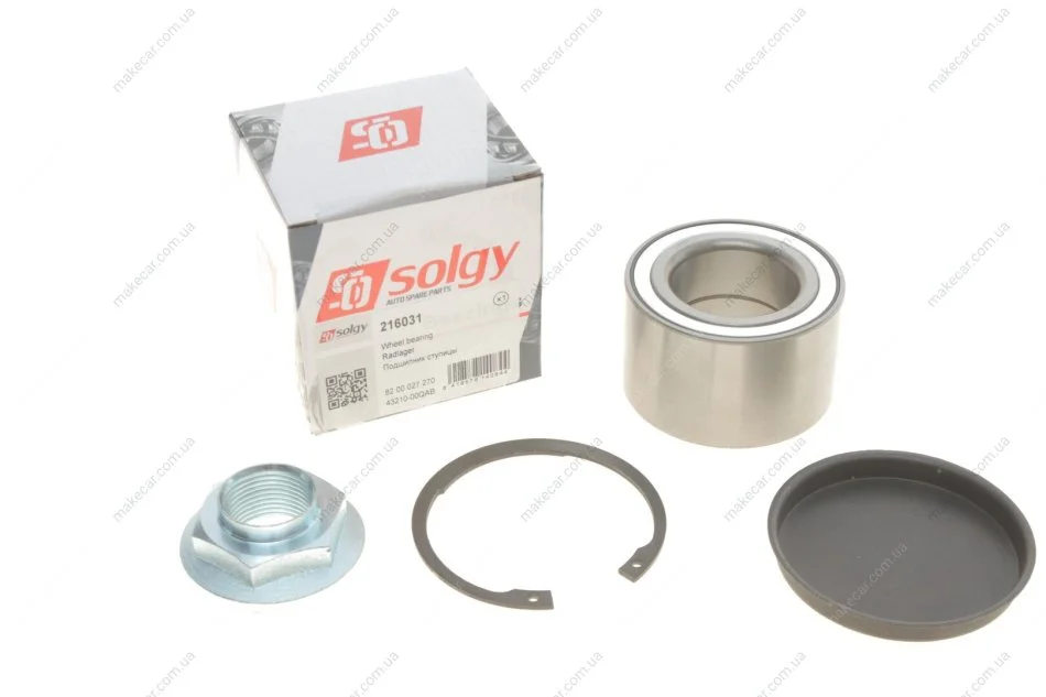 <strong>Підшипник маточини (ремкомплект) SOLGY 216031 (фото 1)</strong>