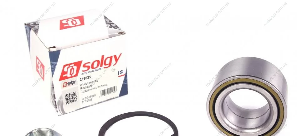 <strong>Підшипник маточини (ремкомплект) SOLGY 216035 (фото 1)</strong>