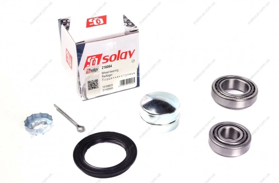 <strong>Підшипник маточини (ремкомплект) SOLGY 216064 (фото 1)</strong>