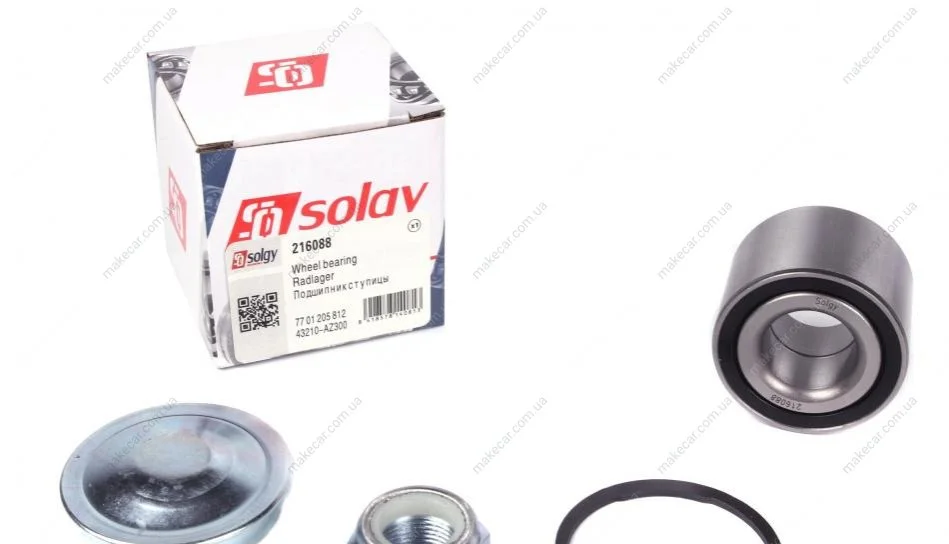 <strong>Підшипник маточини (ремкомплект) SOLGY 216088 (фото 1)</strong>