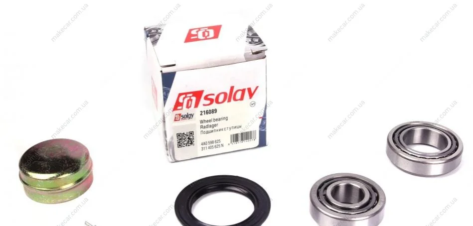 <strong>Підшипник маточини (ремкомплект) SOLGY 216089 (фото 1)</strong>