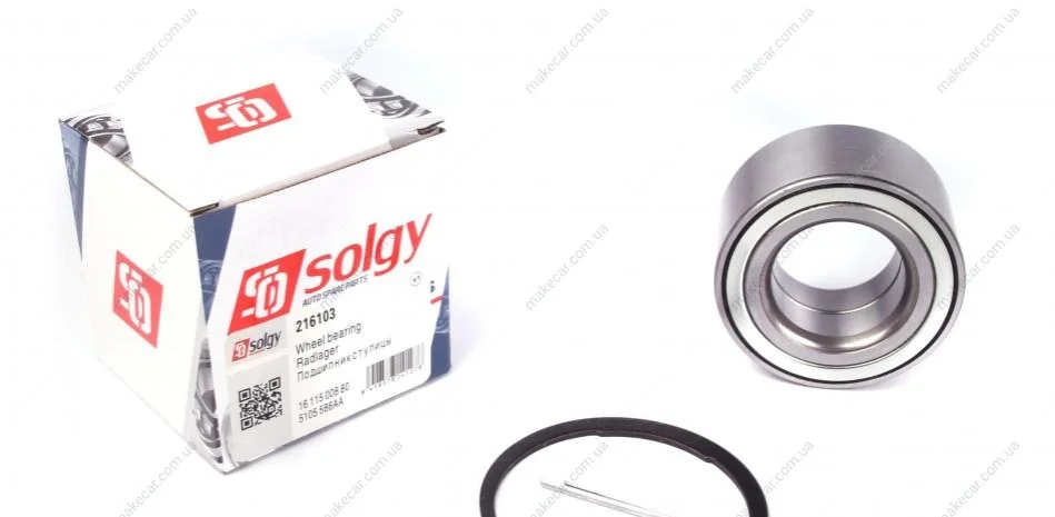 <strong>Підшипник маточини (ремкомплект) SOLGY 216103 (фото 1)</strong>
