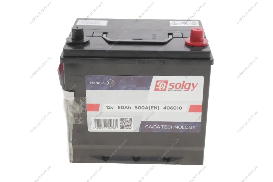 <strong>Стартерна батарея (акумулятор) SOLGY 406010 (фото 1)</strong>