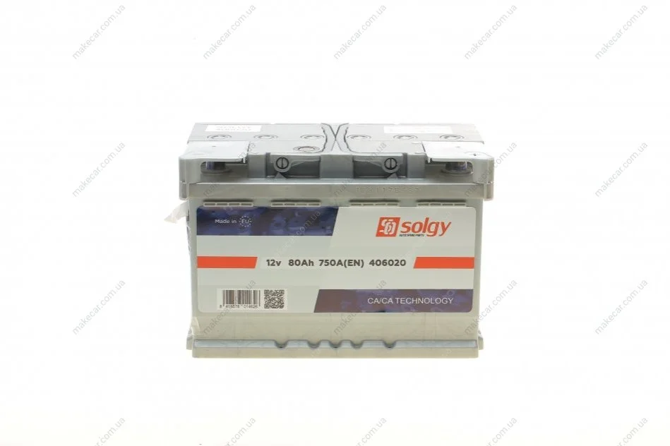 <strong>Стартерна батарея (акумулятор) SOLGY 406020 (фото 1)</strong>
