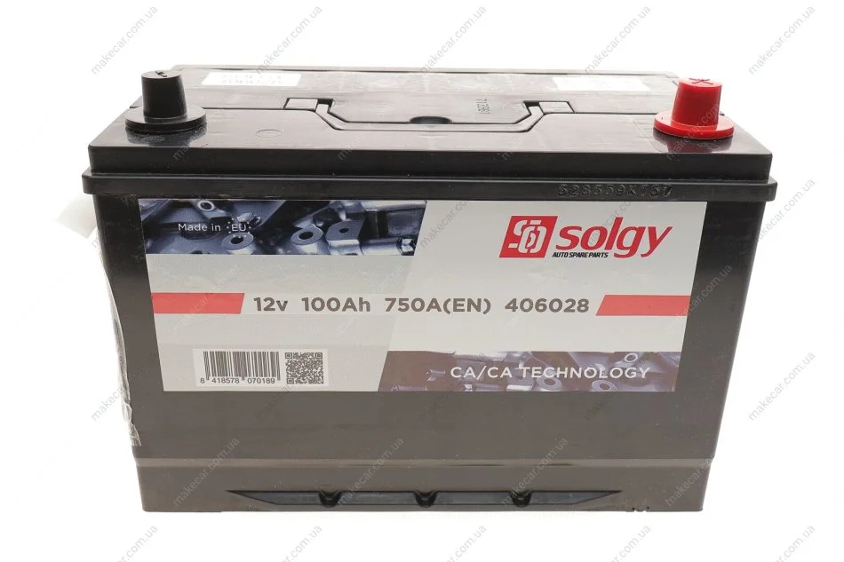 <strong>Стартерна батарея (акумулятор) SOLGY 406028 (фото 1)</strong>