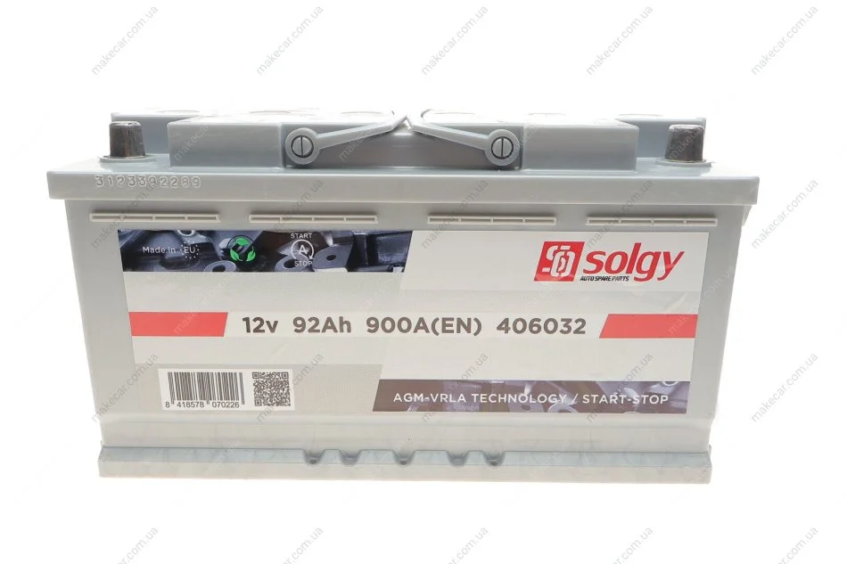 <strong>Стартерна батарея (акумулятор) SOLGY 406032 (фото 1)</strong>