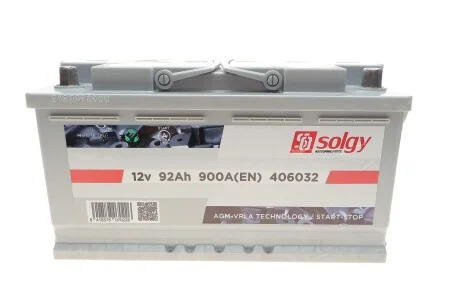 Стартерна батарея (акумулятор) для SOLGY 406032 фото товару